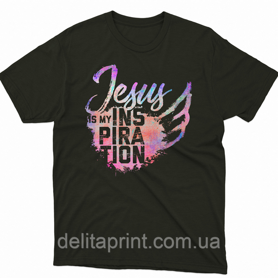Футболка с христианским принтом Jesus Иисус. FH-1
