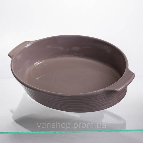 Форма для запекания овальная 36×22.5×7 (см) форма для духовки 2 литра Бежевый S1286 | Зображення 1