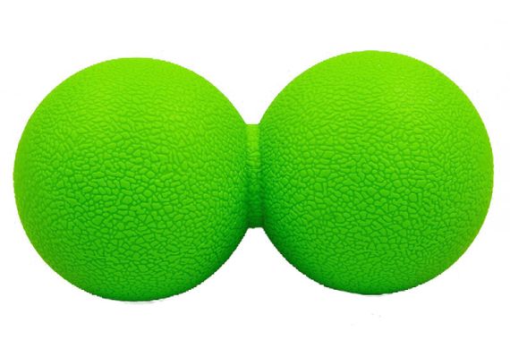 Масажний м'ячик EasyFit TPR подвійний 12х6 см зелений (EF-2175-GN)