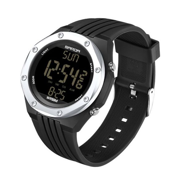 Часы Sanda 6093 Black-Silver | Зображення 1