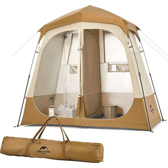 Душовий намет зонований Naturehike NH22ZP006, коричневий | Зображення 1
