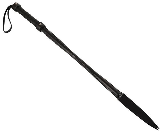 Батіг з роздвоєним кінчиком ZADO TOOLS шкіряний, чорний, 68 см Sex Aura | Зображення 3
