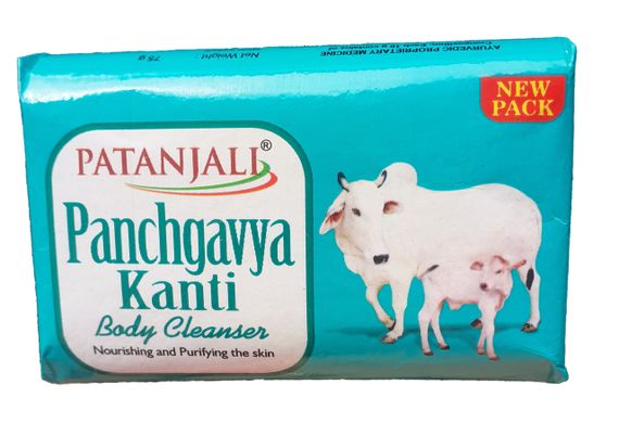 Мило П'ять дарів Священної Корови 150 грам Patanjali Panchgauva Kanti 150г