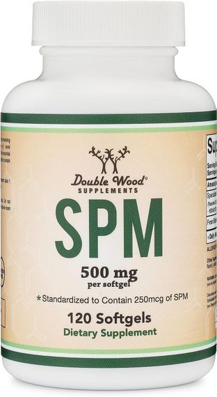 Натуральна добавка Double Wood SPM (Pro Resolution Mediators) 500 mg, 120 softgels