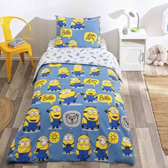 Постільна білизна TAC Disney 160×220 см Minions Bananas