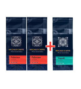 Кава в брикетах Duсale Napoli 250 г + Кава в брикетах Duсale Palermo 2 шт по 250 г