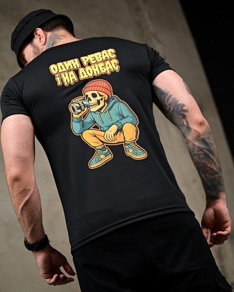 Тактична потоотводна футболка Revo black ПП7727 | Зображення 1