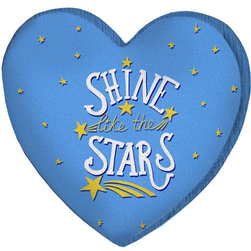 Подушка серце 3D Shine like the stars 40х40х7,5 см (3DPS_WOL027)