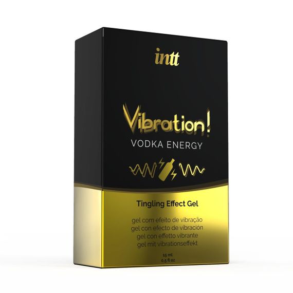 Жидкий вибратор Intt Vibration Vodka (15 мл), густой гель, очень вкусный, действует до 30 минут | Зображення 2