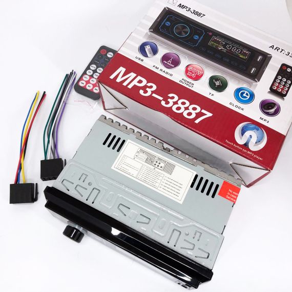 Автомагнітола MP3 3887 ISO 1DIN сенсорний дисплей LED/LCD, Автомобільна магнітола 1din штатна | Зображення 8