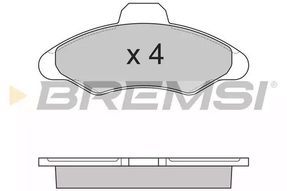 Колодки передні гальмівні Ford Escort/Fiesta 90-02, Bremsi (BP2462) | Зображення 2