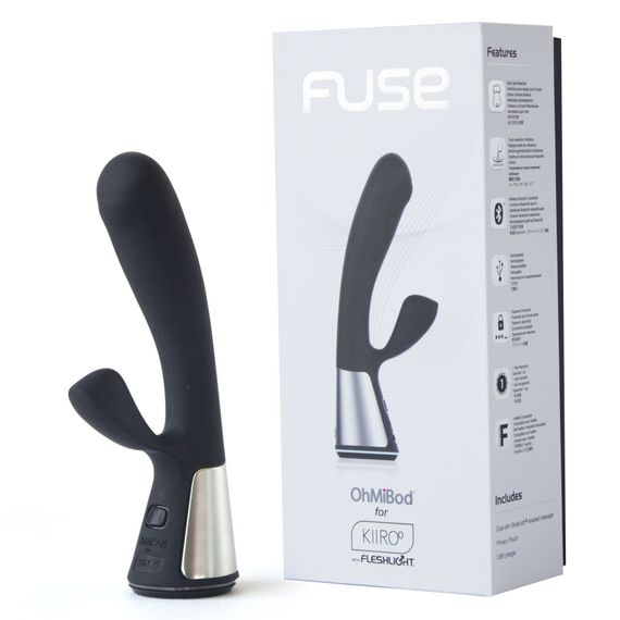 Інтерактивний вібратор-кролик Ohmibod Fuse for Kiiroo Black | Зображення 2