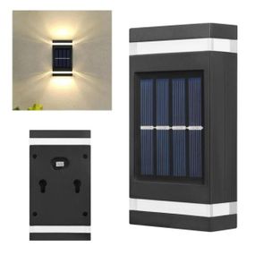 Уличный фонарь на солнечной батарее, до 10 часов / Настенный LED светильник с двухсторонним светом