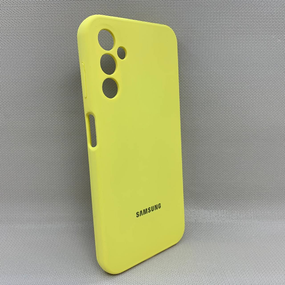 Чохол з логотипом для Samsung Galaxy A14 | Протиударний | Soft Touch | Жовтий
