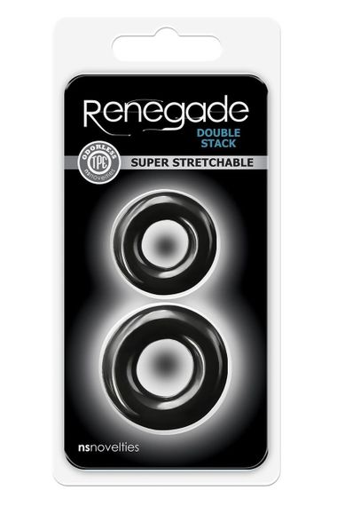 Ерекційні кільця NS Novelties Renegade чорні sexstyle | Зображення 1