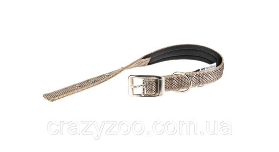 Ошейник для собак Ferplast Daytona Deluxe C25/45 нейлоновый коричнево-чёрный 2.5х37-45 см 77202212