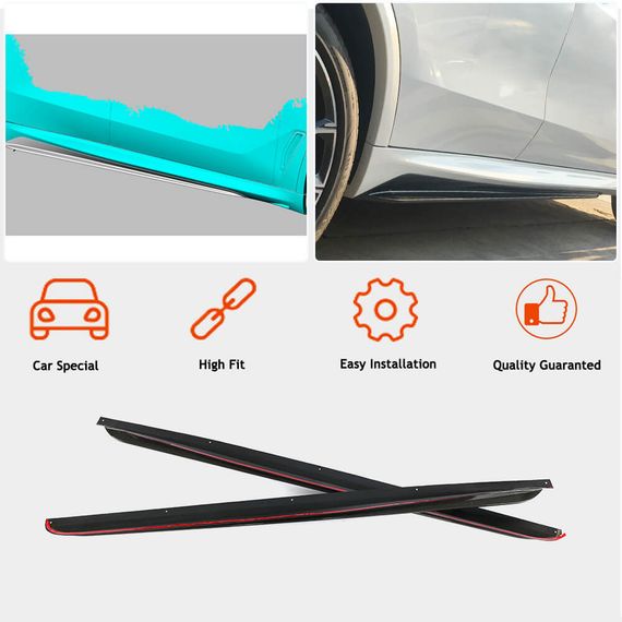 Накладки на пороги Карбон V1 (Натуральний карбон) для BMW X5 G05 2019- рр | Зображення 1