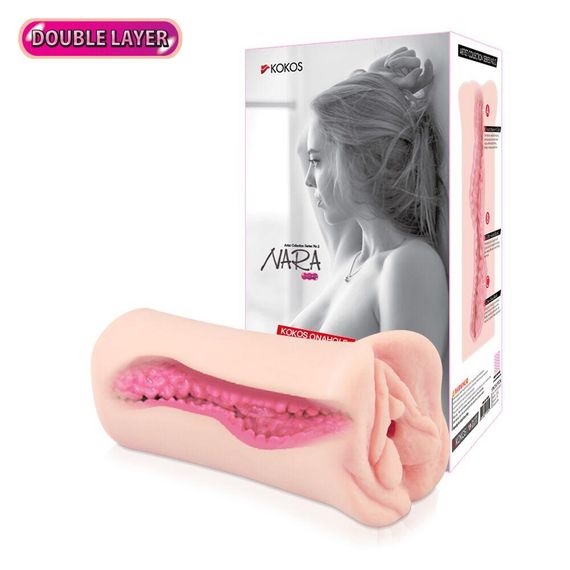 Мастурбатор-вагіна двошаровий Kokos Nara Double Layer Sex Aura | Зображення 6