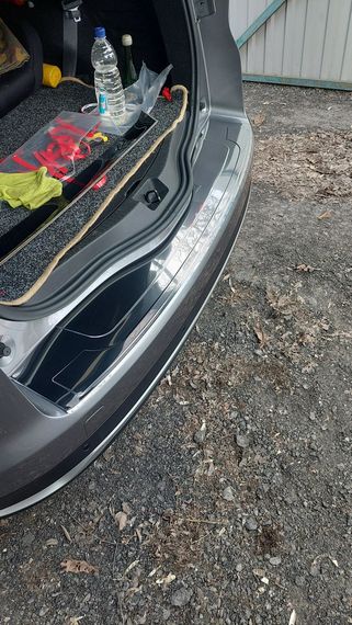 Накладка на задний бампер Carmos (Grand, нерж.) для Renault Scenic/Grand 2016-2024 гг | Зображення 3