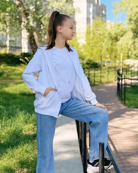 Худі для дівчинки (підлітковий) Носи своє 164 Білий (p-14115-158610) | Зображення 2