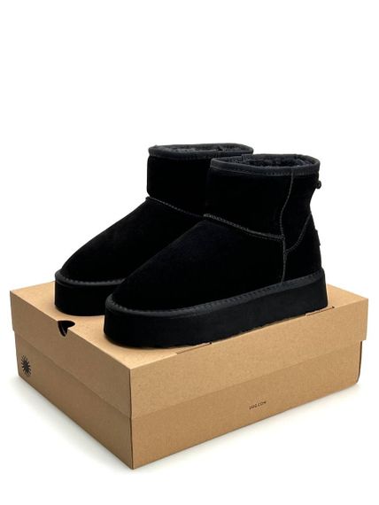 Уги UGG Classic Mini Platform Black Fur | Зображення 3