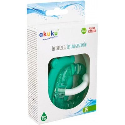 Прорезыватель Akuku Мишка / Квадрат (A0124) | Зображення 1