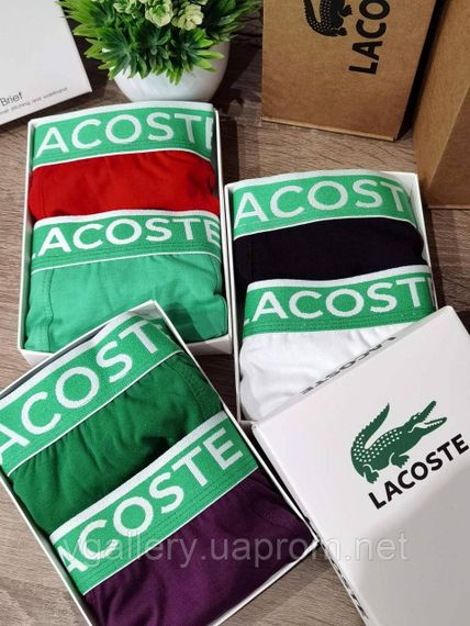 Чоловічі Труси боксери Lacoste , труси Лакоста -- колір на вибір | Зображення 5
