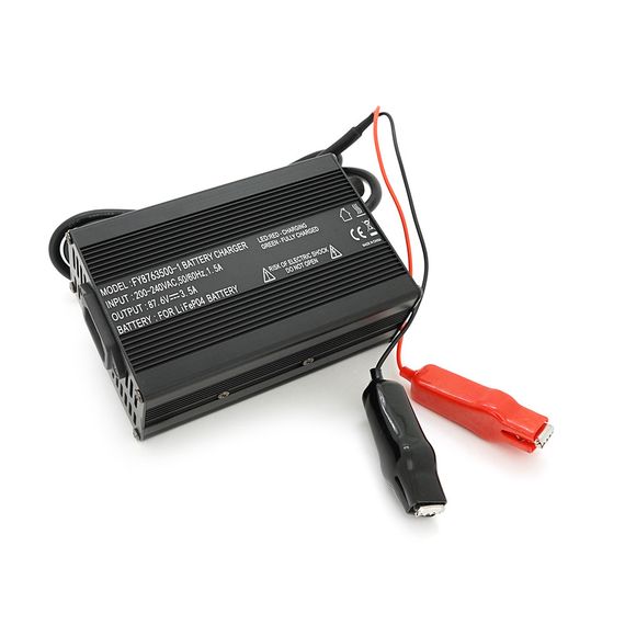 Зарядний пристрій для акумуляторів LiFePo4 72V(87,6V),24S,3,5A,+ крокодили,135x90x50mm, 0,6 кг | Зображення 1