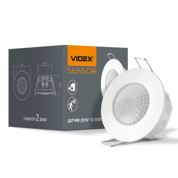 Датчик руху та освітленості Videx 1200W інфрачервоний VL-SPR17W