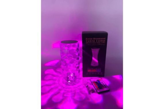 Настольная лампа (Аккумуляторная) ночник Алмаз RGB NEW Crystal Lamp Diamond | Зображення 2