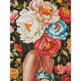 Алмазная мозаика "Загадка пионов" RDBS7029, 30х40 см