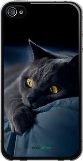 Чохол на iPhone 4s Димчастий кіт "825t-12-2448"