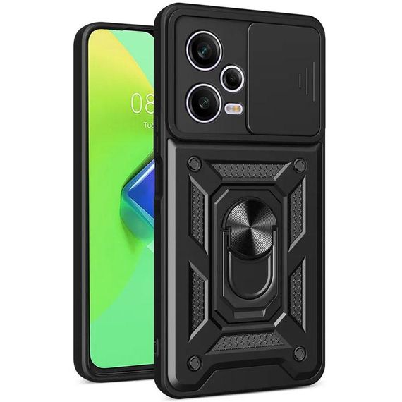Чохол Ummi Camshield Serge Ring для Xiaomi Redmi Note 12 Pro+ 5G Чорний