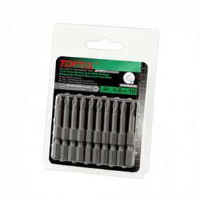 Набор бит Toptul для шуруповертов магнитных 10шт 1/4&quot; 50мм PH2 Anti-Slip (FSMA0802G)
