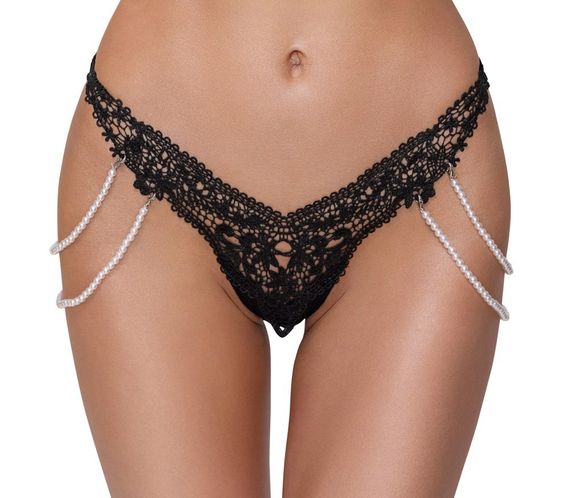 Стрінги String with Pearl Chains S/M