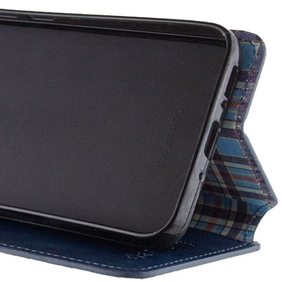 Шкіряний чохол-книжка GETMAN Cubic (PU) для Realme 11 4G Синій | Зображення 1