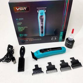 Багатофункціональний тример для стрижки волосся і тіла VGR, Тример з регульованою довжиною DG-21