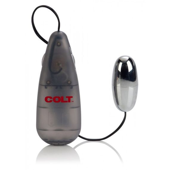 Вібропуля з пультом COLT Multi-Speed Power Bullet, срібляста Sex Aura | Зображення 1