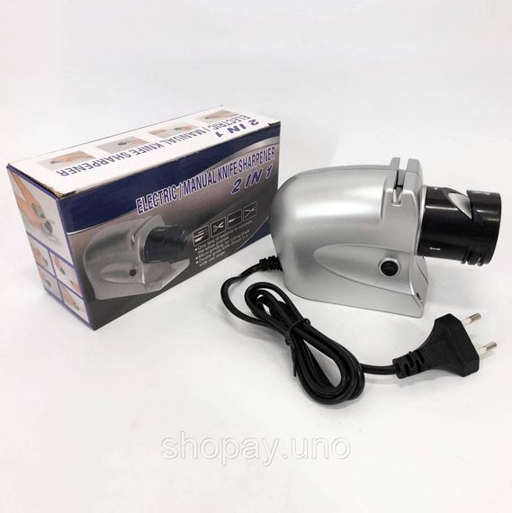 Электрическая точилка для ножей и ножниц ELECTRIC SHARPENER 220В, Электронная точилка для заточки ножей | Зображення 6