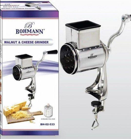 Подрібнювач ручний Bohmann BH-02-533 кухонна терка з ручкою для овочів і сиру | Зображення 1
