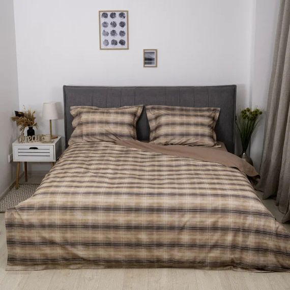 Постільна білизна євро Viluta Brushed Warm Cotton WC 18 220х200 см | Зображення 1