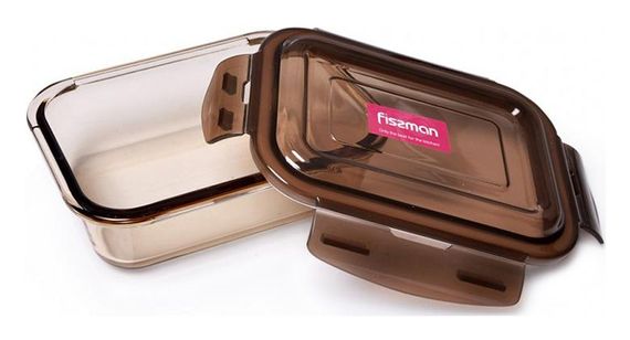 Контейнер для продуктів Fisman Luxor 640мл скляний, 17х12х5см
