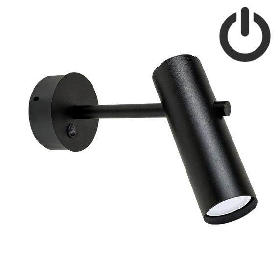 Бра з вимикачем Tukan GU10 W280BT Чорний, Atmolight