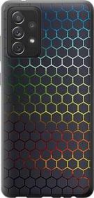 Чохол на Samsung Galaxy A72 A725F Переливні стільники з пластику FCh_010143