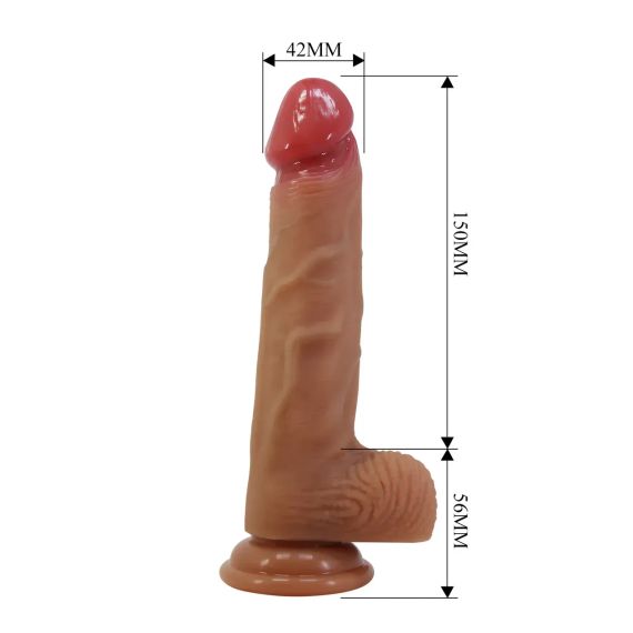 Силіконовий фалоімітатор на присосці PRETTY LOVE - Lisle 8.1" Super Soft Liquid Silicone Dildo, BW-008137N Sex Aura | Зображення 6