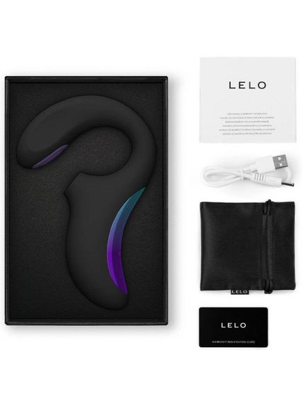 Кліторально-вагінальний звуковий стимулятор LELO Enigma Double Sonic Black | Зображення 2