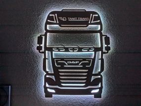 Панно декоративне картина на стіну DAF LED підсвітка 760х900 acr-p000179