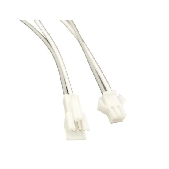 Конектор JST SM 2 pin роз'ємний з проводами папа + мама, Білий + Сірий (Комплект)