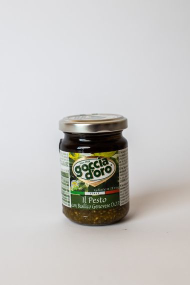 Соус Песто с генуэзским базиликом Goccia D’oro  - Соус  Pesto - 0,13 л (ИТАЛИЯ) - ОРИГИНАЛ | Зображення 1