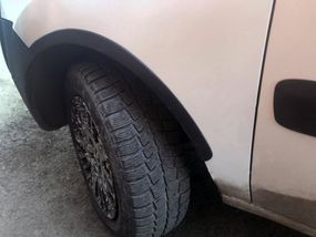 Накладки на арки (4 шт, чорні) для Fiat Doblo I 2001-2005 рр